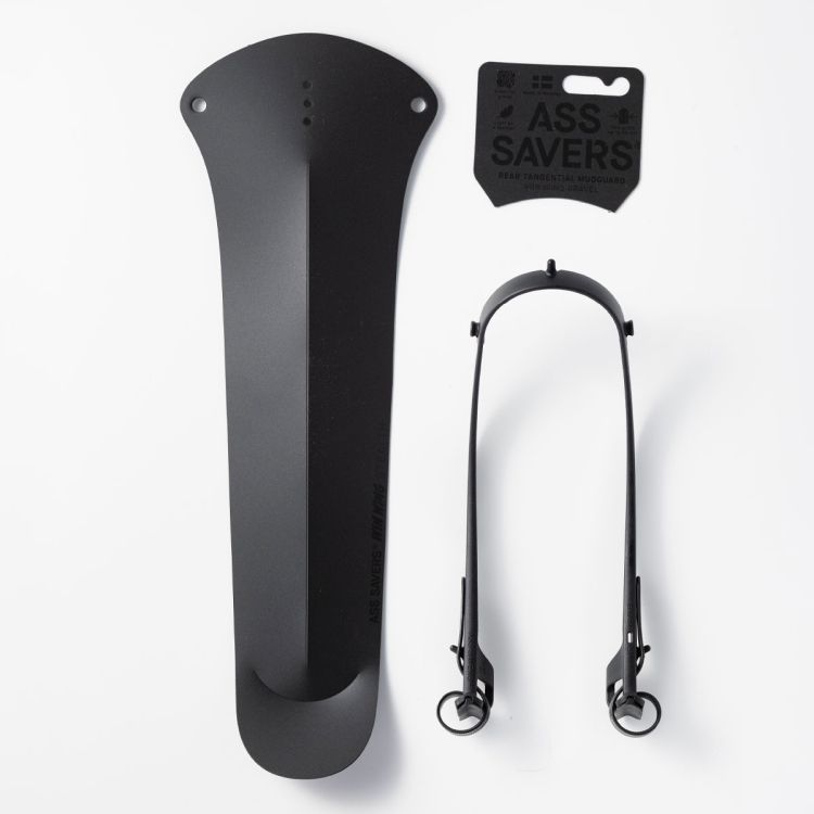ASS SAVERS – Win Wing 2 Gravel - Golden Groove, Rear Fender for Gravel Bikes w Black Wishbone