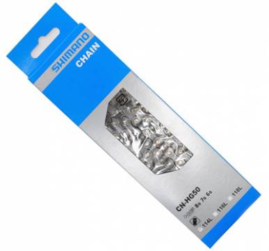 Chaine De Vélo SHIMANO CN-HG40 - Compatible 6, 7 Ou 8 Vitesses - Pour VTT Et Vélo De Ville