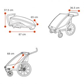 Thule Chariot Lite 1 lastenkuljetuskärry