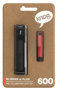Knog Blinder 600 valosetti eteen ja taakse