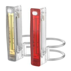 Knog Plus läpikuultava valosetti eteen ja taakse