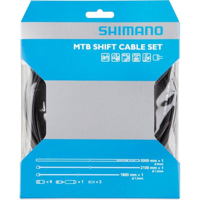 Shimano MTB (Musta) vaihdevaijerisarja